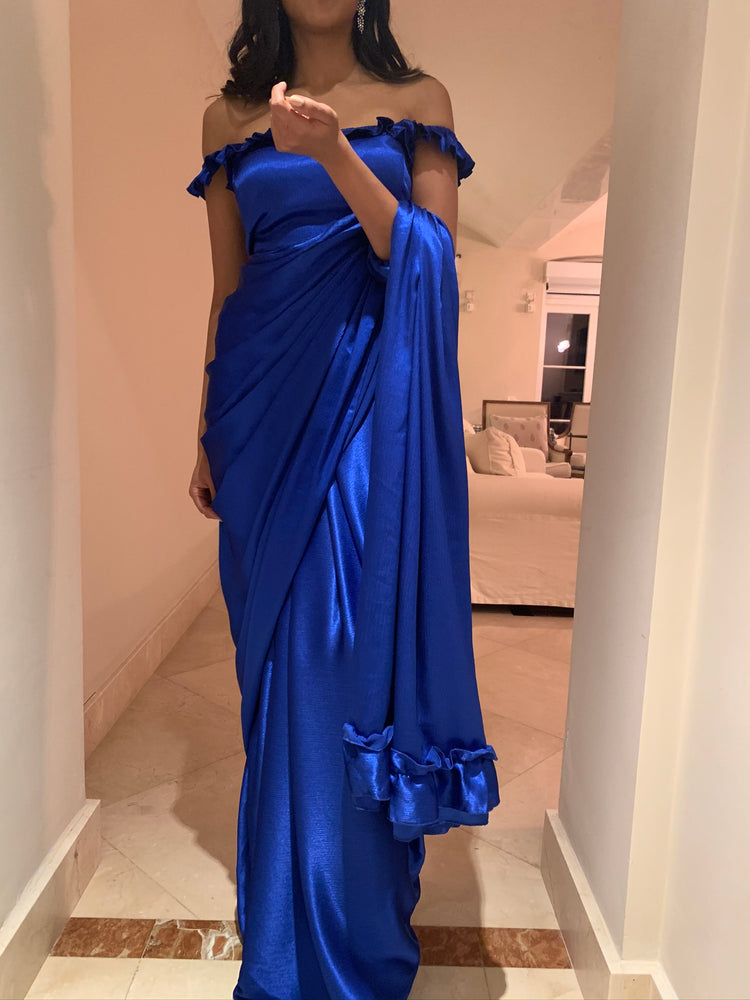 Royal blue Saree Only