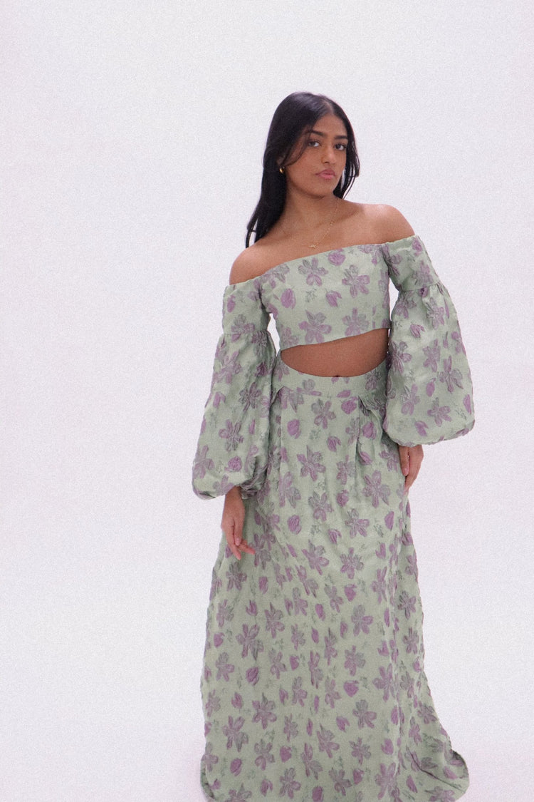 JACQUARD BARDOT SKIRT