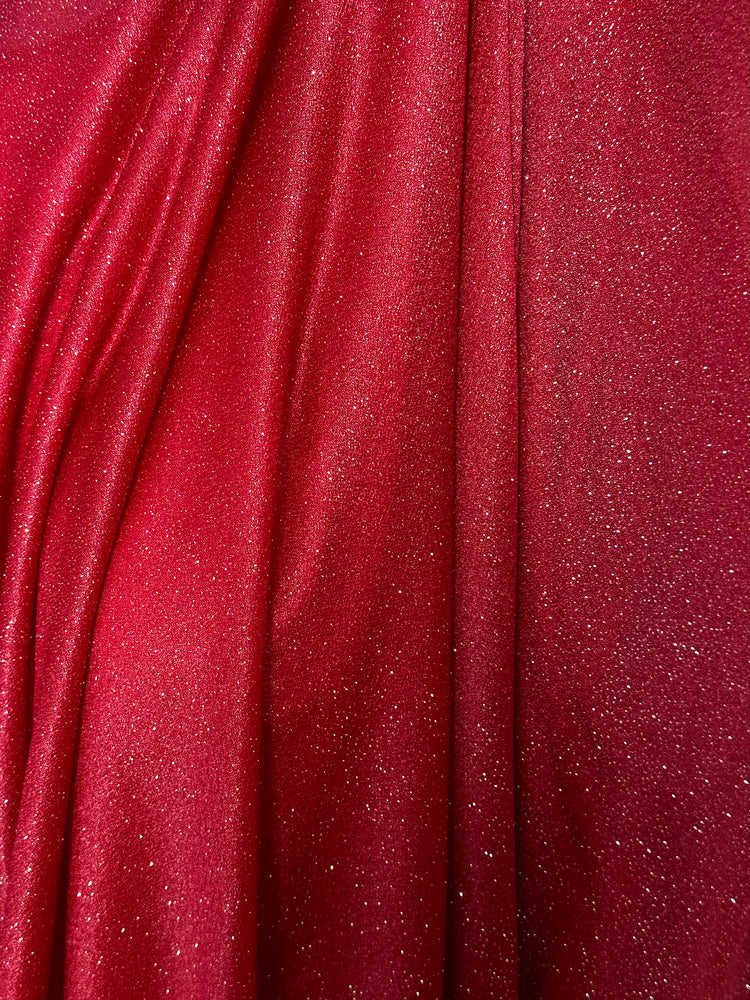 GLITTER SAREE SWEETHEART TOP MAROON