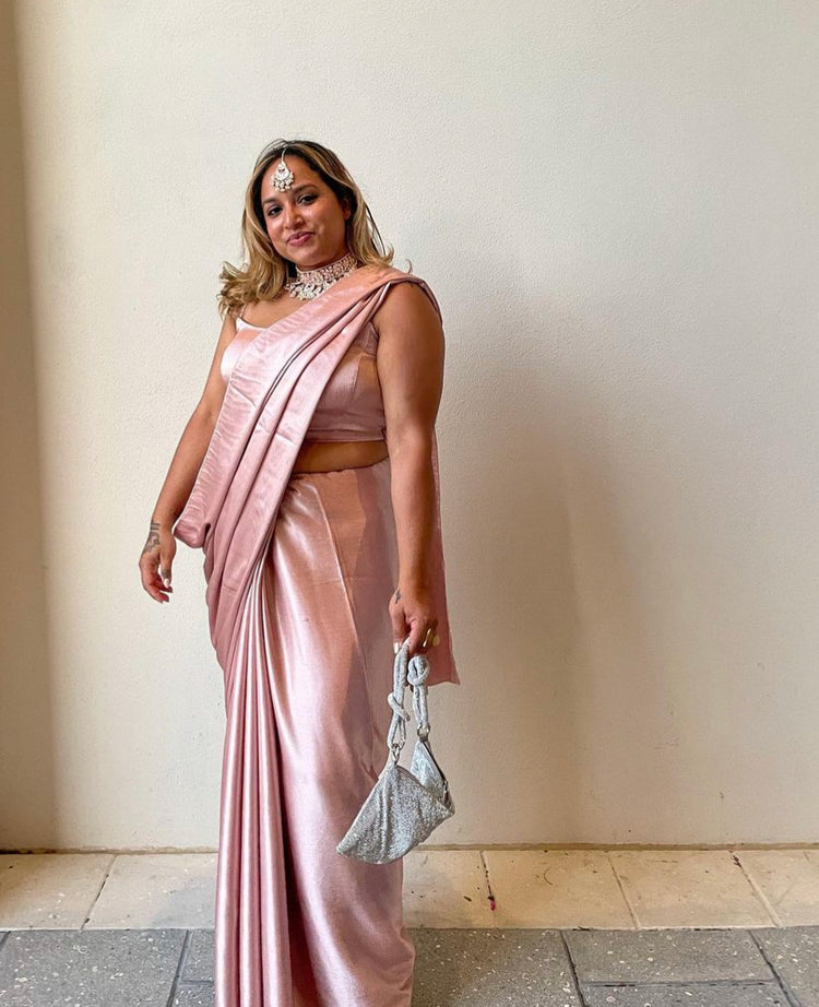 Custom colour Spaghetti Strap Top and Saree - 5 week wait