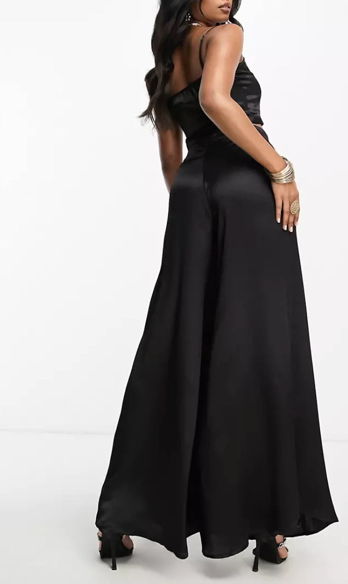 RESALE | Black sharara wide leg trousers