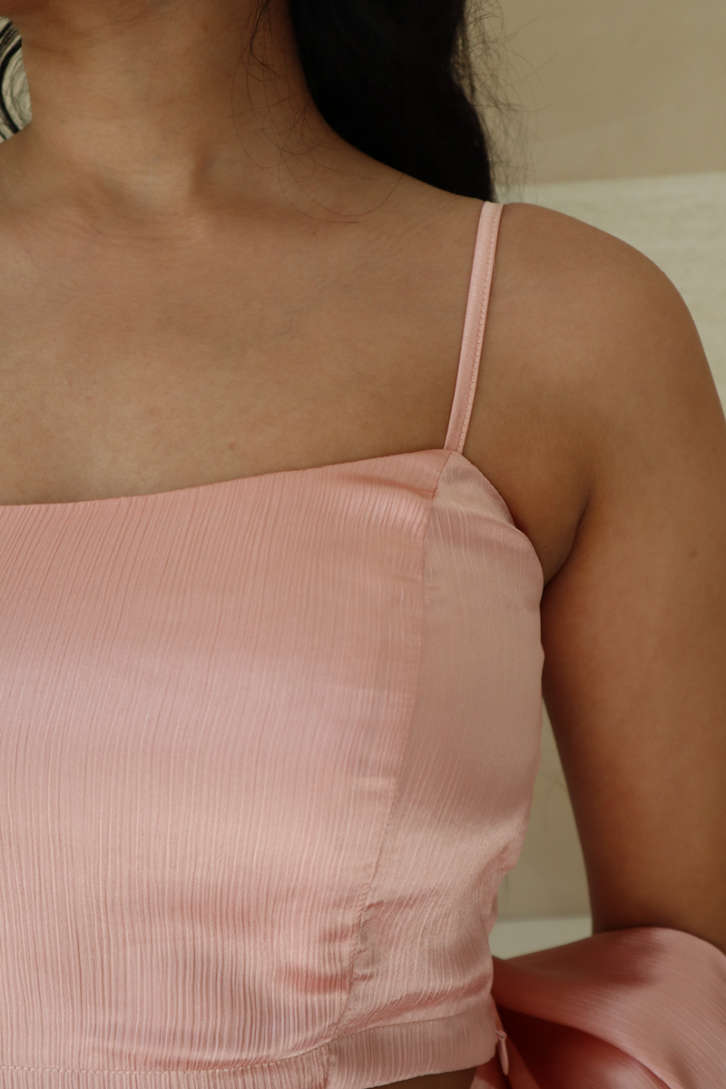 Pink spaghetti strap tank top shop