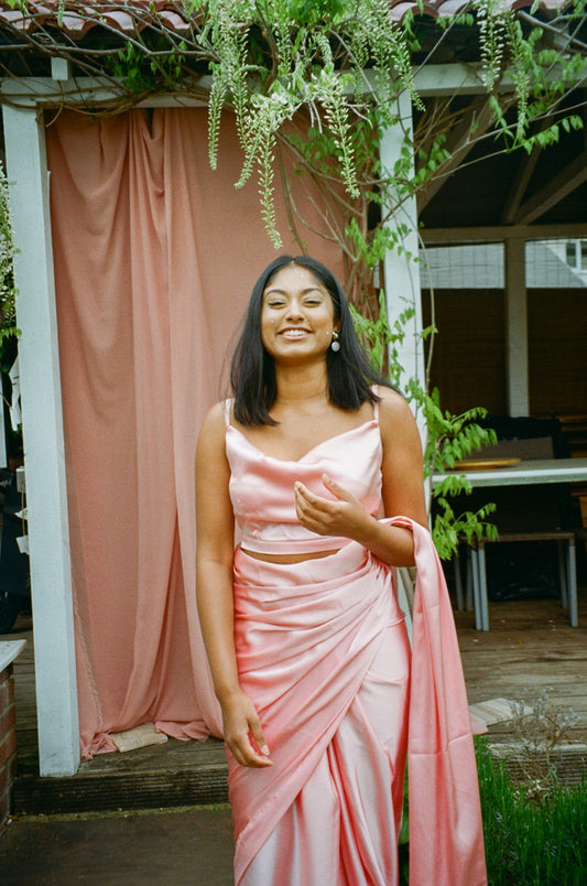 Light Pink ( Saree and Blouse )