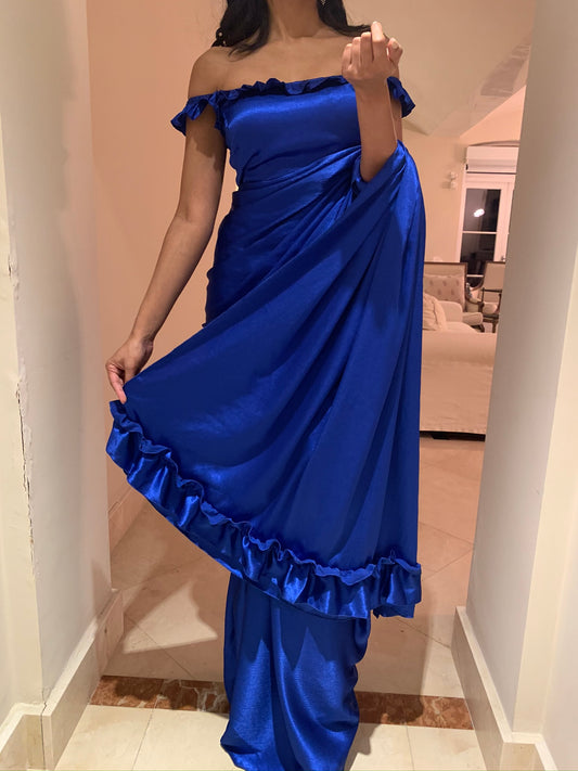 Royal blue Saree Only