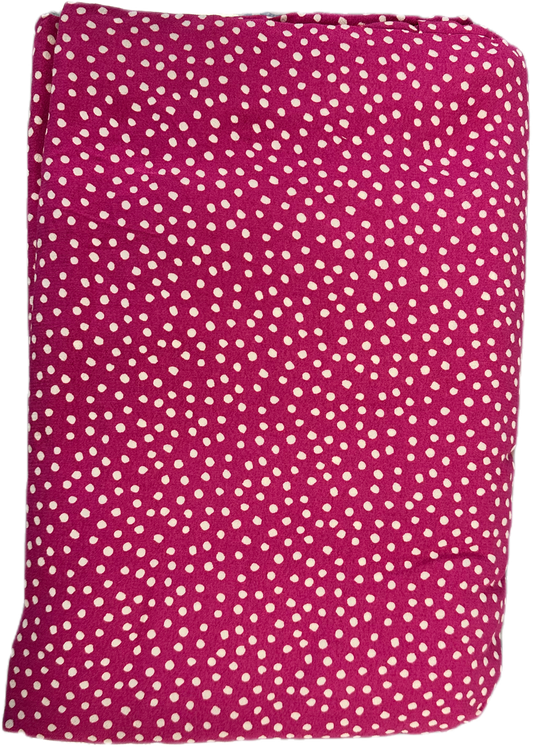 Hot Pink Polka Dot Saree Only