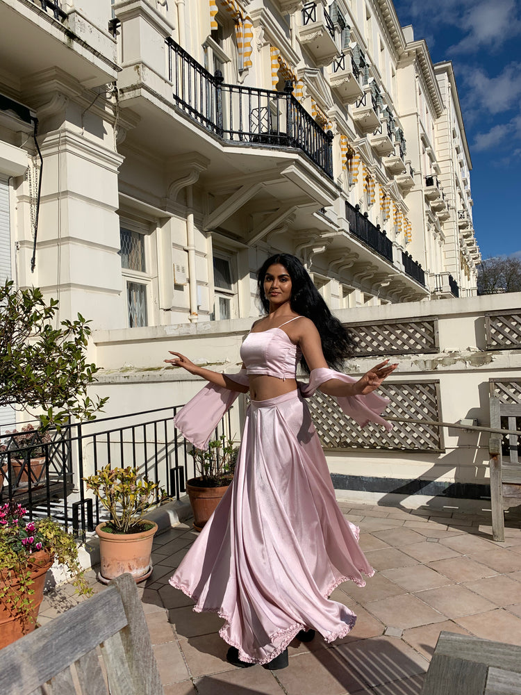 Pastel Pink  Lehenga Skirt