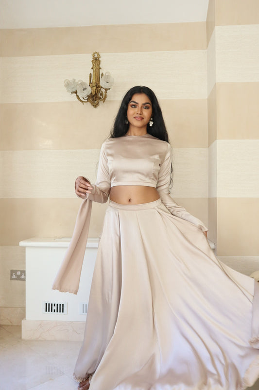 Custom Colour Lehenga Skirt and Shawl- 5 week wait