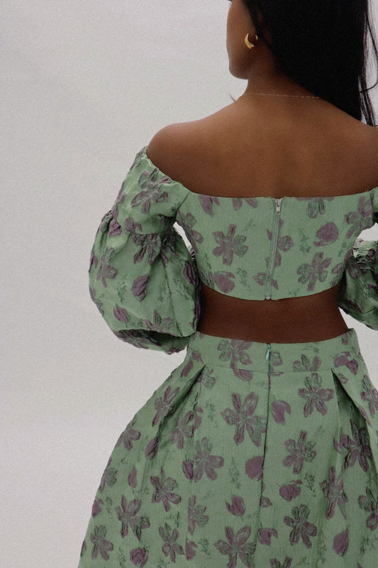 JACQUARD BARDOT SKIRT