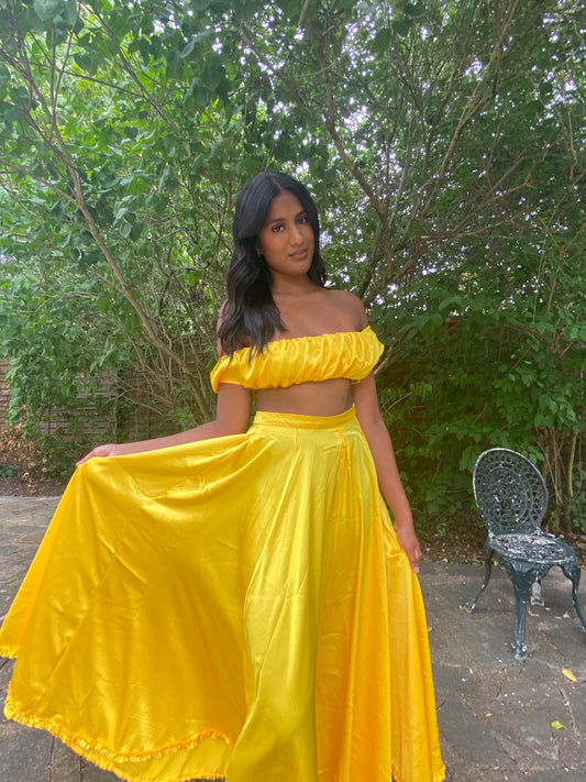 Yellow Lehenga Skirt