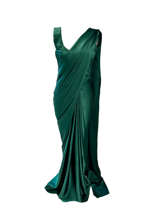 Emerald Green Saree Only