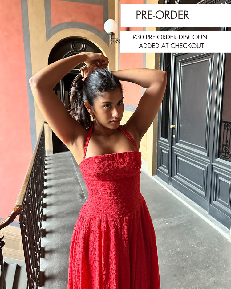 RED MARIA DRESS