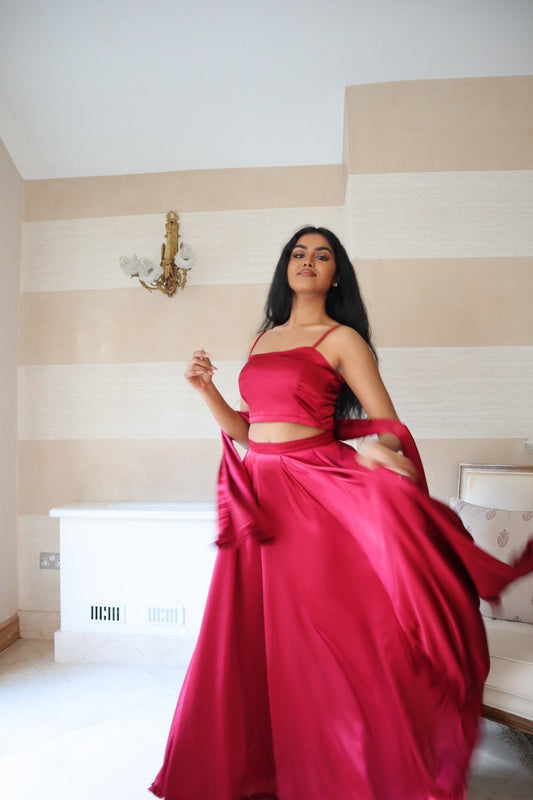 Custom Colour Lehenga Skirt and Shawl- 5 week wait