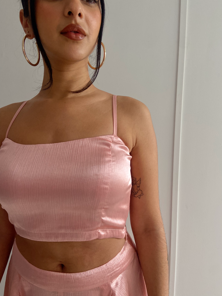 Pink Spaghetti Strap Top