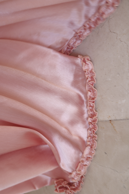 Pink Lehenga Skirt & Shawl